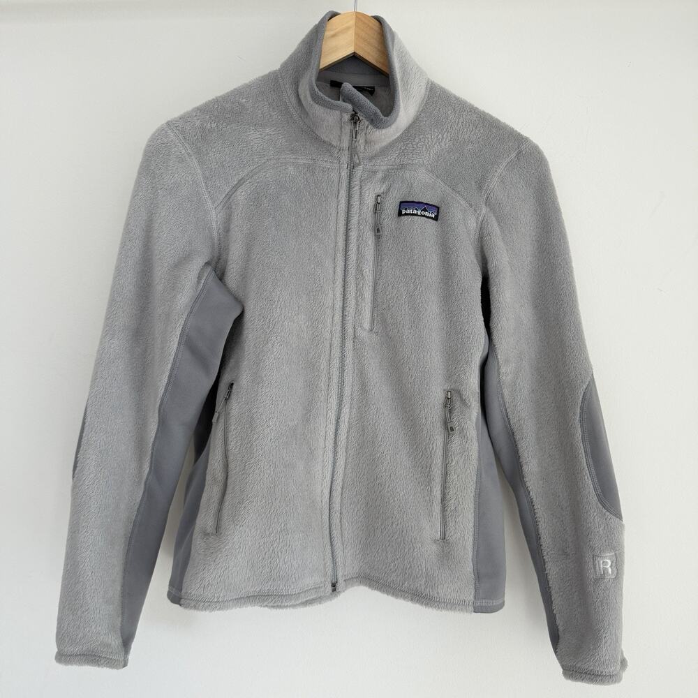 Patagonia R2 Fleece Jacket Womens Small Gray Polartec Full Zip Regulator Sweater